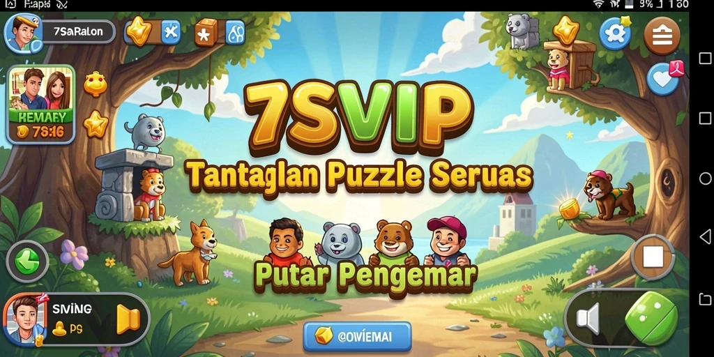 Tampilan gameplay seru dari 7SVIP dengan berbagai teka-teki.