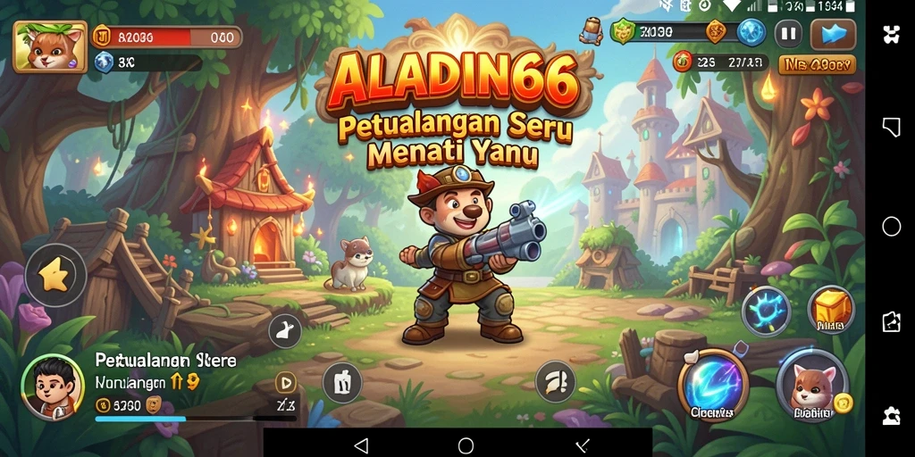 Tampilan gameplay ALADIN66 yang menakjubkan dengan petualangan seru.