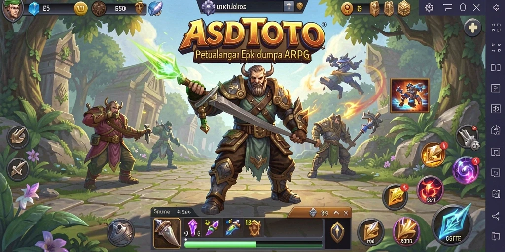 Screenshot gameplay ASDTOTO menampilkan pertarungan seru di dunia ARPG.