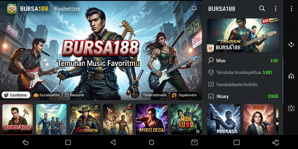 Screenshot BURSA188 menampilkan pengalaman musik yang interaktif dan menyenangkan.