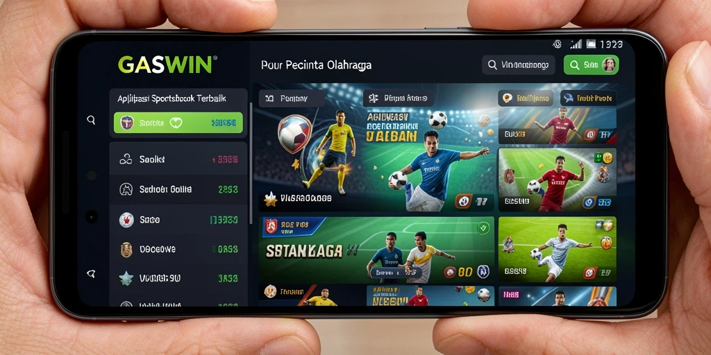 Tampilan menarik dari gameplay taruhan olahraga di GASWIN.