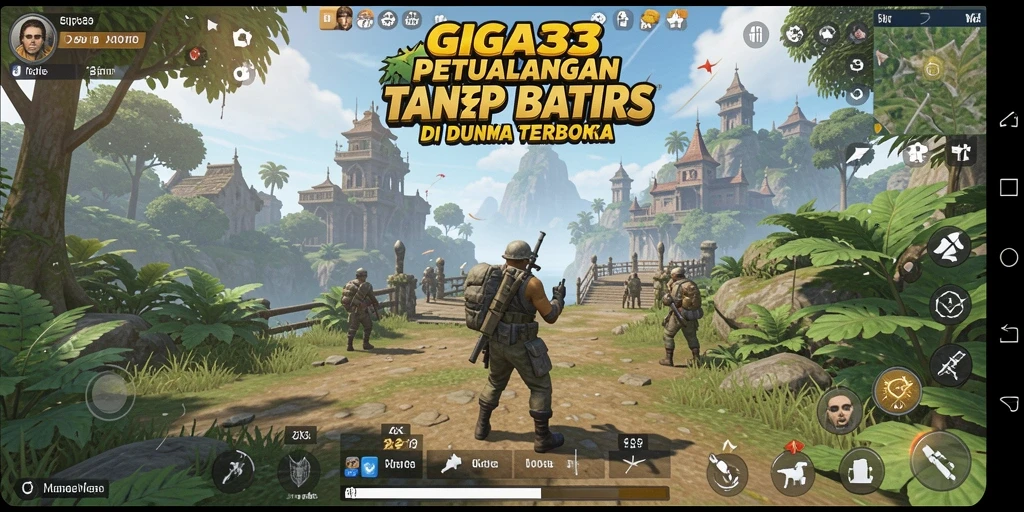 Gameplay GIGA33 yang menarik di dunia terbuka penuh petualangan.