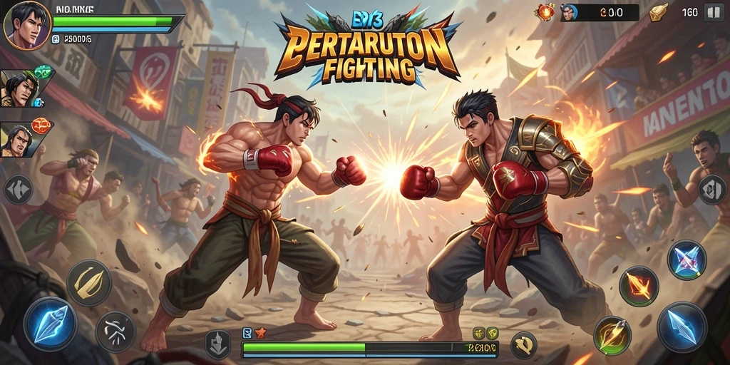 Tangkapan layar H03 menampilkan aksi pertarungan yang mendebarkan di arena.
