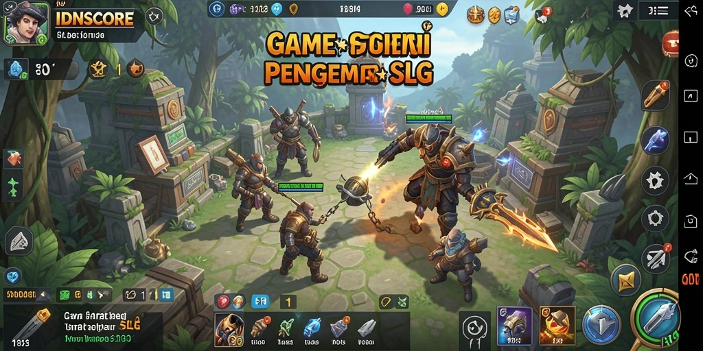 Screenshot gameplay IDNSCORE yang menunjukkan aksi strategis yang mendebarkan.