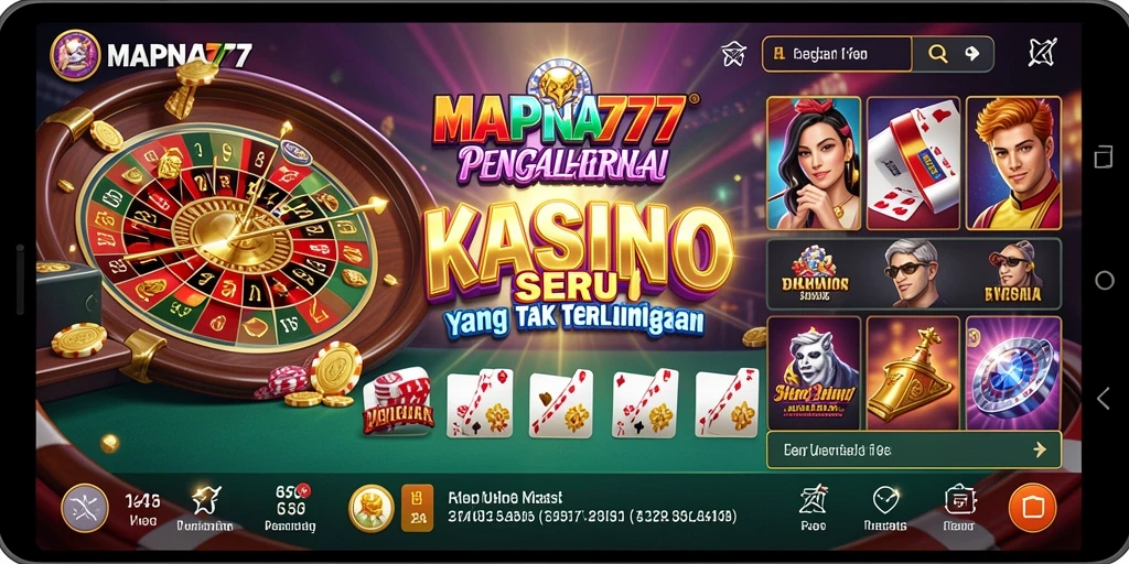 Tampilan utama gameplay MAPNA777 yang mengasyikkan dan penuh warna.
