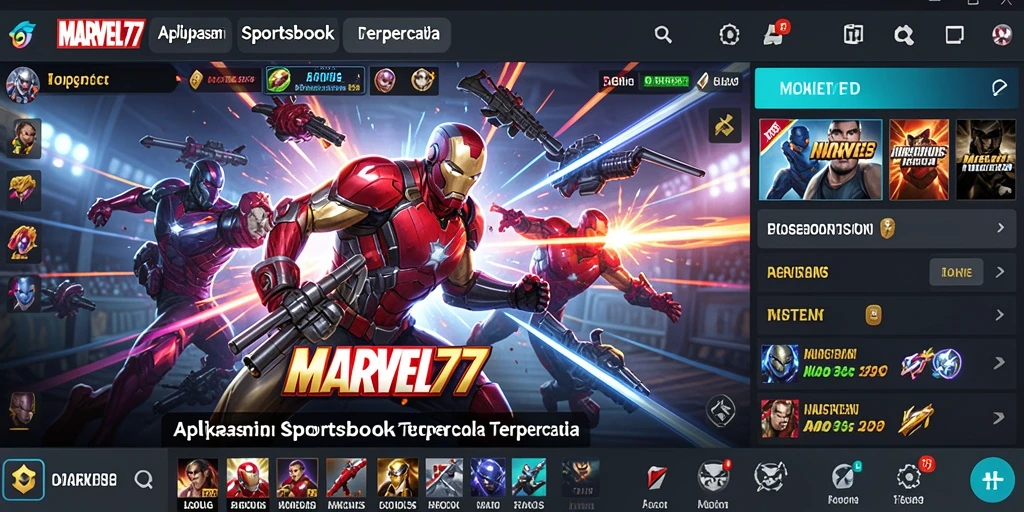 Tampilan menarik dari gameplay Sportsbook MARVEL77.