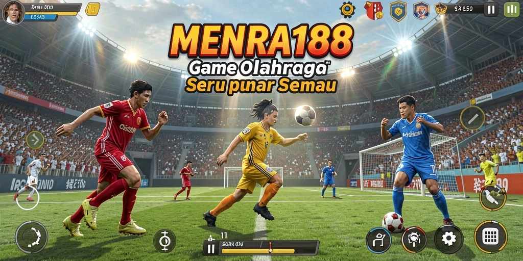 Tampilan gameplay seru dalam permainan olahraga MENARA188.