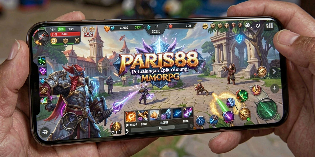 Tangkapan layar menampilkan aksi seru dalam game MMORPG PARIS88.