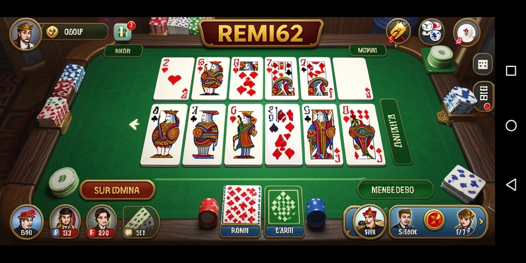 Tampilan gameplay seru dari REMI62 yang dapat dinikmati semua pengguna.