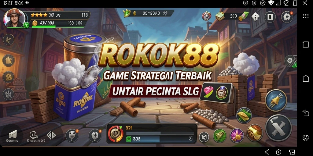 Tampilan utama ROKOK88 dengan aksi pertempuran yang seru.