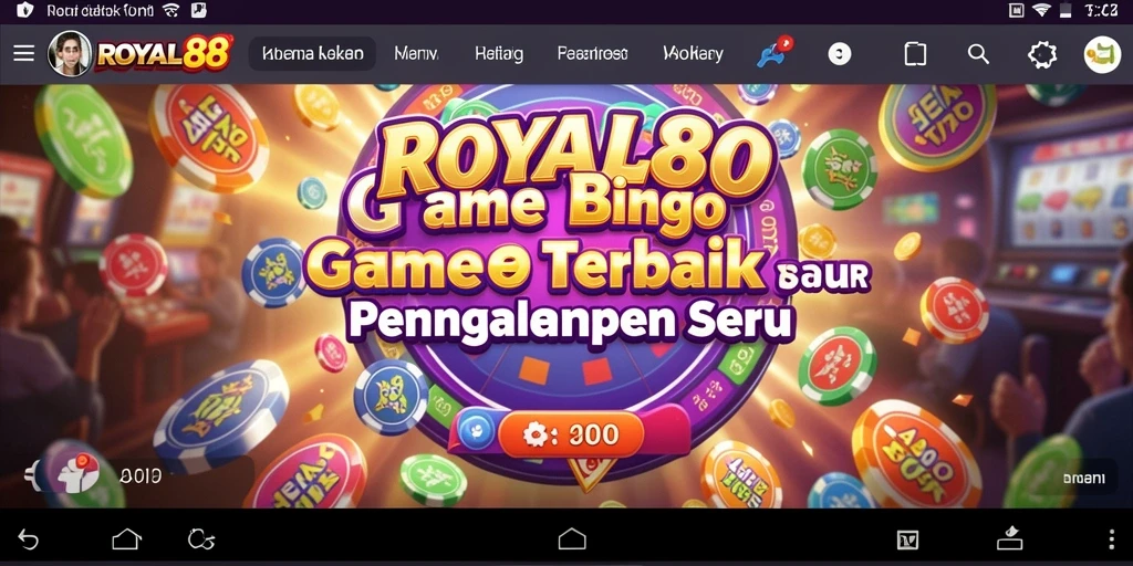 Tampilan gameplay <strong>ROYAL88</strong> yang seru dan interaktif dalam bermain Bingo.
