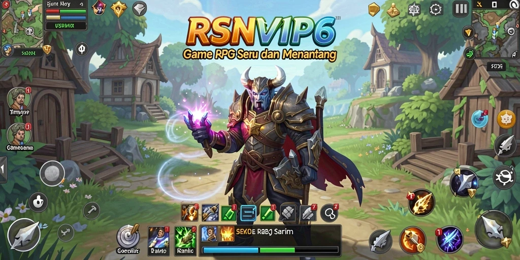 Screenshot gameplay RSNVIP6 menampilkan aksi bertarung yang mendebarkan.