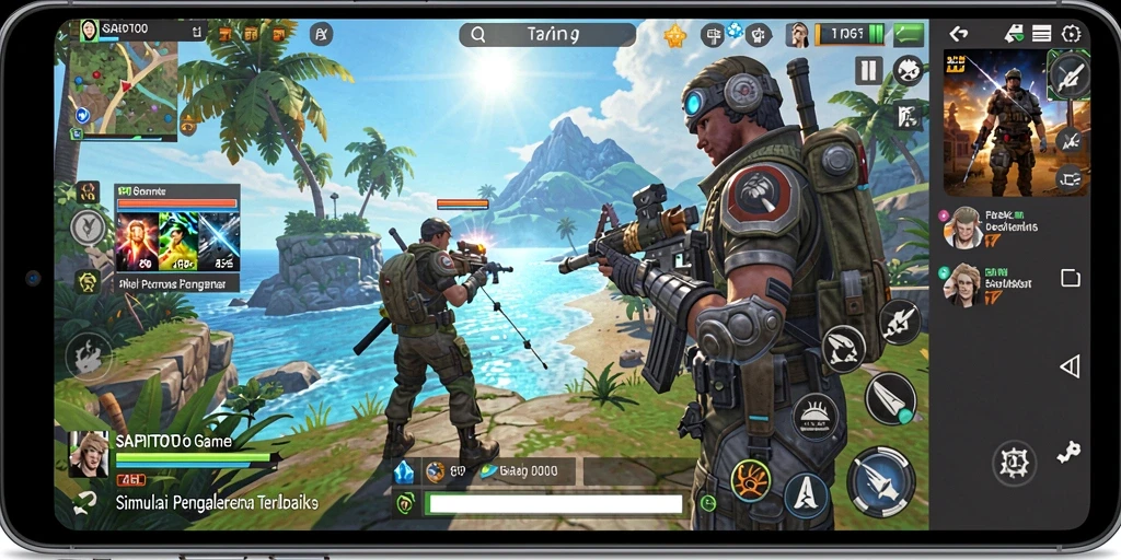 Gameplay SAPITOTO yang mendebarkan dengan interaksi karakter yang mendalam.